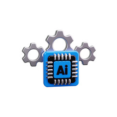 Fototapeta premium IoT automation 3d render icons