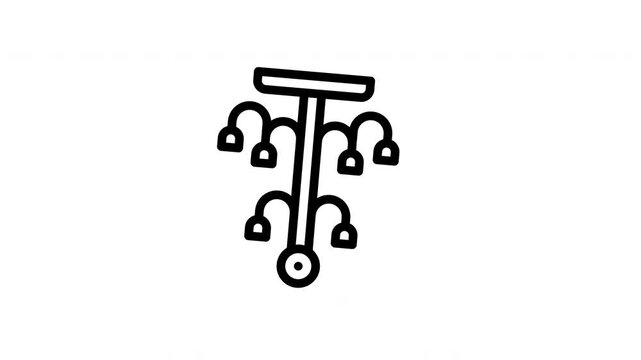 lamp minimalist stroke animation