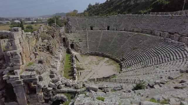 Ancient Roman Ruins of Perge, Turkey - Historical Archaeological Site