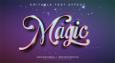 magic text effects, vintage colors. Text style effects. © MR. JAVA