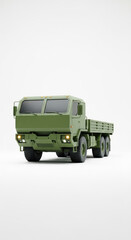 Obraz premium Military truck illustration against transparent background for various applications