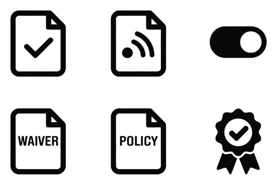 Collection of document, toggle, waiver, policy, and