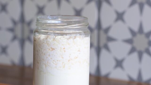 Fermented superfood. Kefir grains for healthy digestion