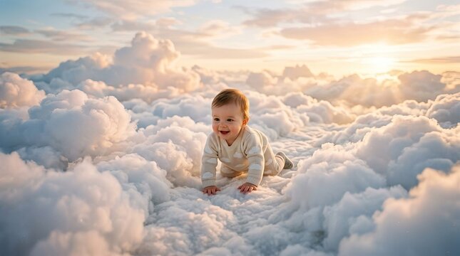 girl on the clouds