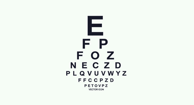 Eye Chart Test - Vision Acuity Examination