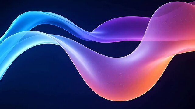 Abstract flowing light and shadow effects