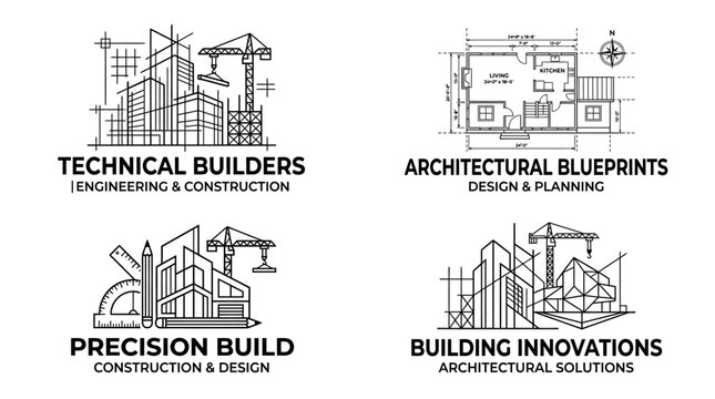 Construction Engineering Design Logo.