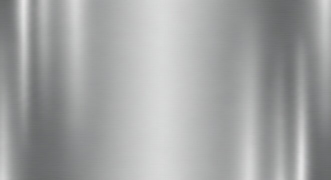 Brushed Stainless Steel Surface with Vertical Reflection in Abstract Industrial Background