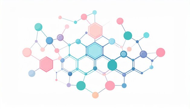 Modern flat hexagon vector