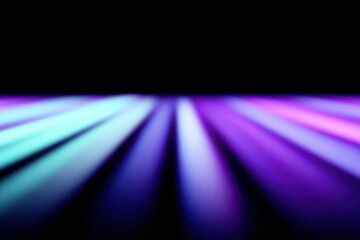 A vibrant blend of blue and purple light beams against a dark background.