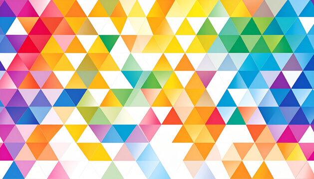 Vibrant flat triangle vector