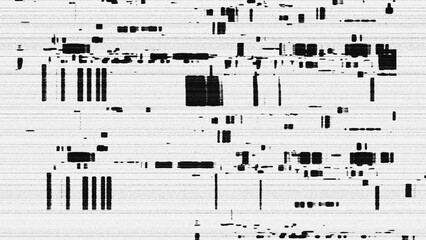 Naklejka premium Abstract Black-White Glitch