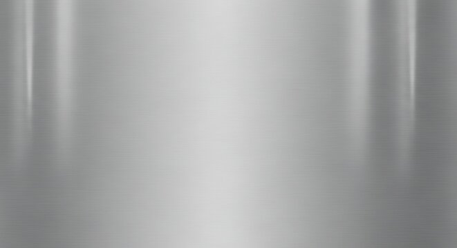 Smooth Brushed Metal Surface with Vertical Reflection in Minimal Industrial Background