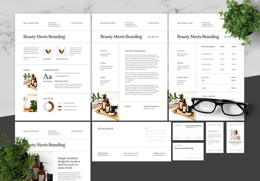 Brown And Black Spa Beauty Brand Guidelines
