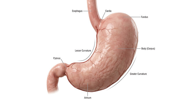 Human Stomach Anatomy Diagram
