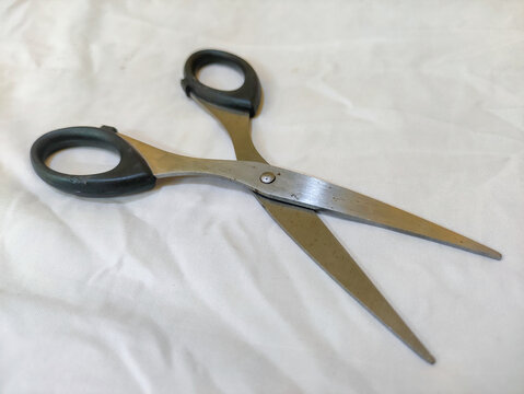 scissors on a white background