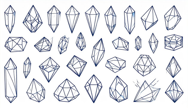Flat abstract crystal vecto