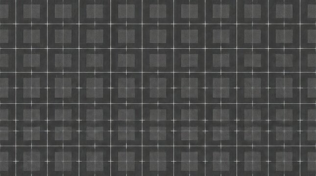 Monochrome Grey Plaid Tartan Pattern Seamless Background