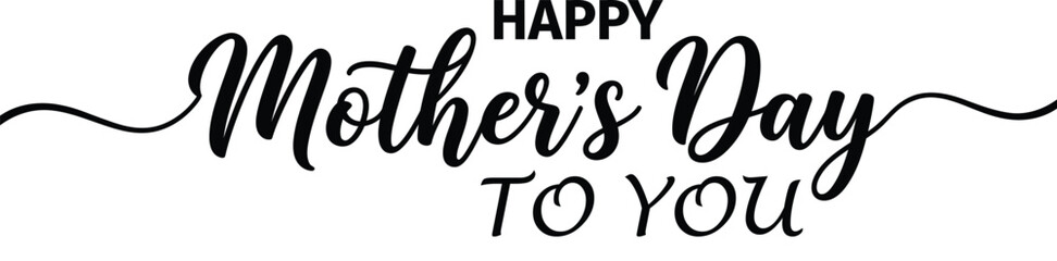 Happy mother's day greeting isolated on transparent background © mst
