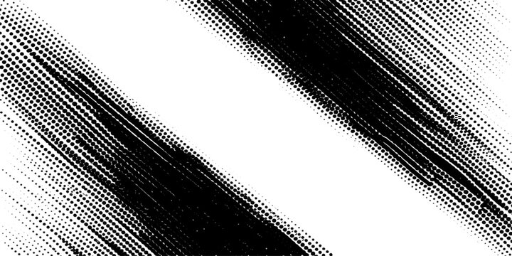 Abstract graphic design with black diagonal lines forming a dynamic, textured pattern on a white background.