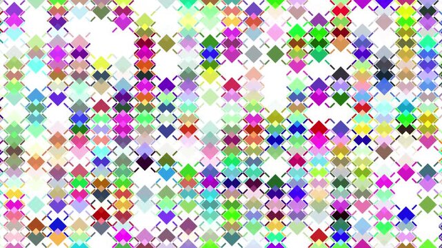 seamless pattern with colorful geometric shapes motion video.