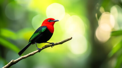 Fototapeta premium A bird in a natural landscape
