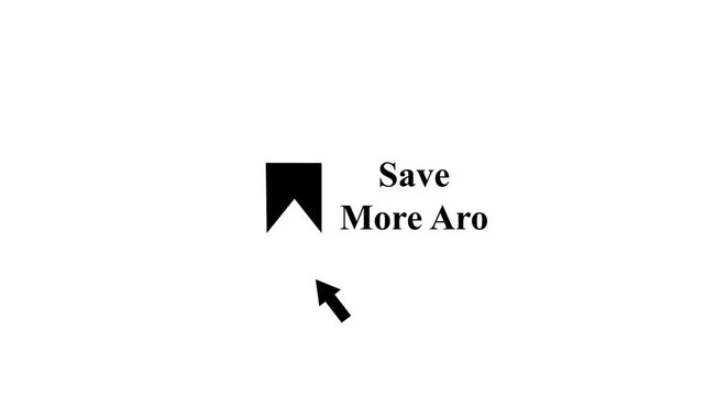 Save Menu Area Cursor Animation Minimal UI Motion Graphics