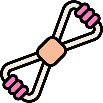 chest expander filled line icon