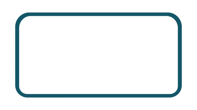 Blank Rounded Rectangle Shape