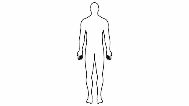 video illustration of human body rejected the Ebola hantavirus monkeypox mpox corona covid viruses in 4k resolution in white background