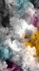 Obraz premium Abstract Colorful Smoke on Dark Background