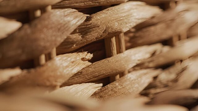 Closeup Macro Shot of Woven Natural Fiber Texture 16.
