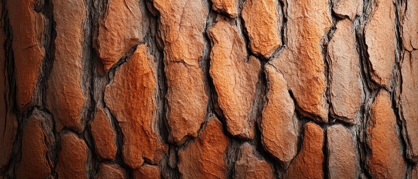 Macro photography close up texture of rough brown pine tree bark background pattern for design