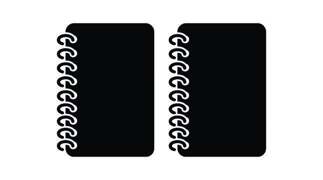 Coiled spring silhouettes on a white background