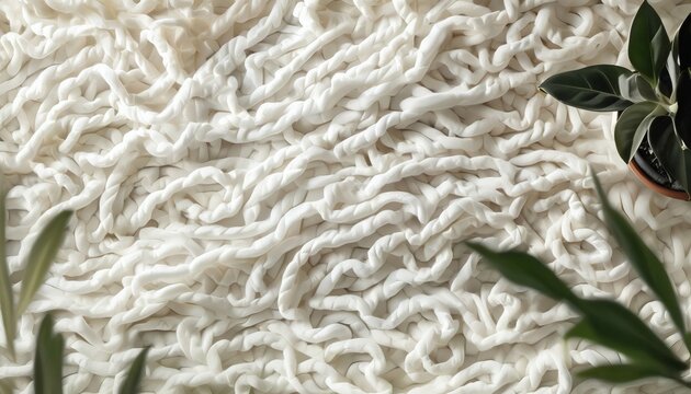Abstract modern boucl&eacute; fabric texture background with warm ivory looped yarns