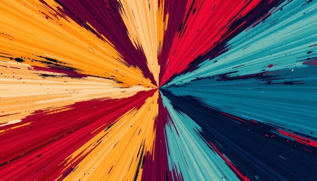 Radiant Abstract Brush Stroke Background
