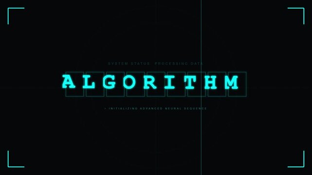 advanced algorithm processing future tech text reveal