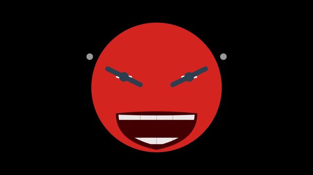 Angry Mad Emoji Face Animation Social Media
