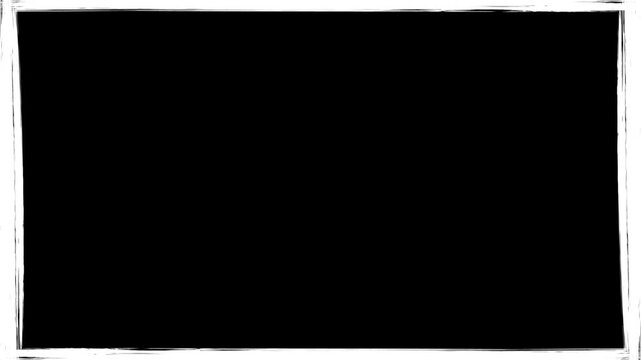 ink splash rough edge vignette border animation loop