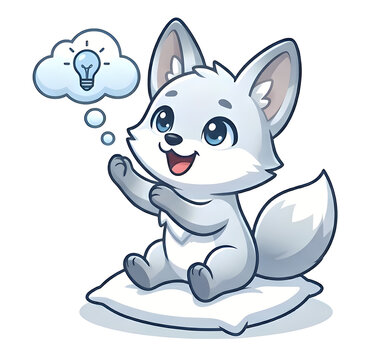 Idea of white fox
