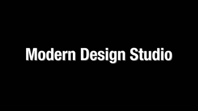 Modern Caption Text Animation