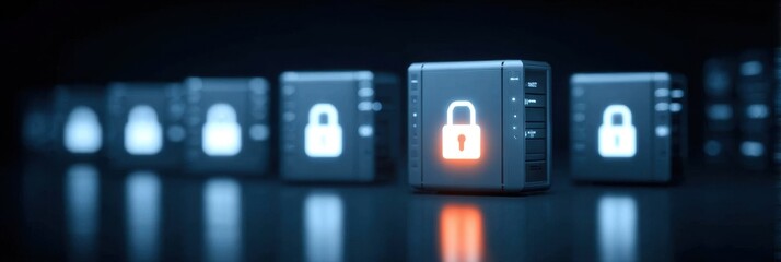 Fototapeta premium The administrator can access the account to confirm that the storage transfer and database backup are linked.