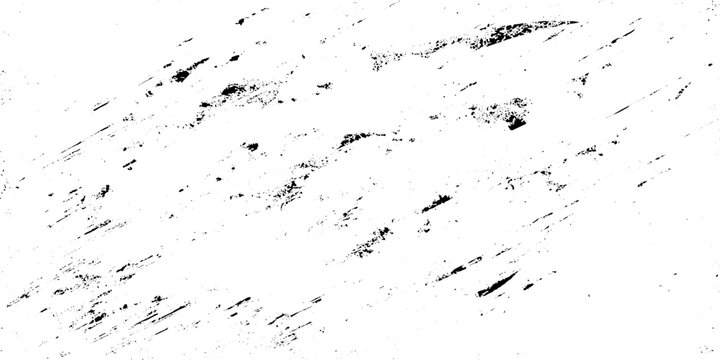 Black grunge texture with diagonal scratches on white background vector graphic design element