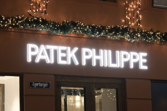 Oslo, Norway-Nov.25th 2025: Patek Philippe brand logo store sign