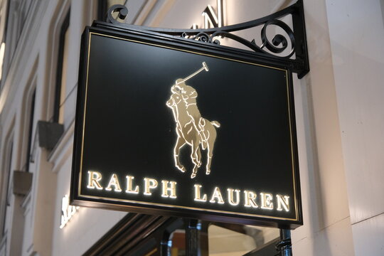 Oslo, Norway-Nov.25th 2025: Ralph Lauren brand logo store sign