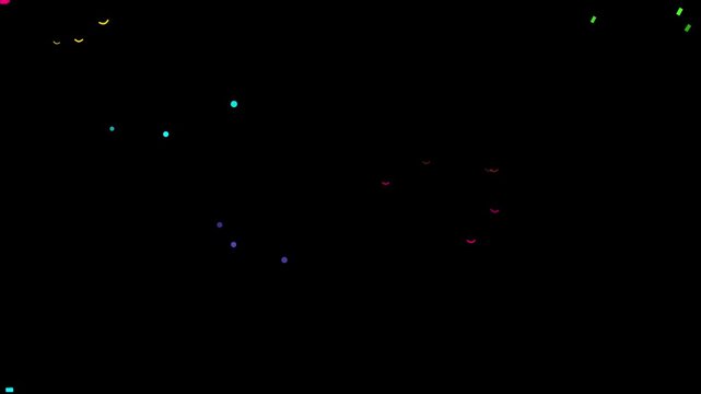 confetti party popper explosion green screen celebration effect