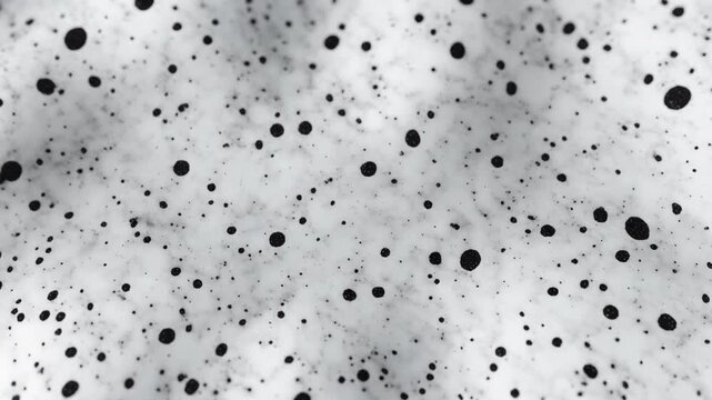 White Marble with Black Speckles Abstract Animation