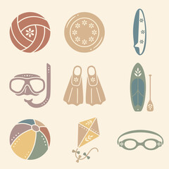 Beach Vacation Summer Fun Items. © your