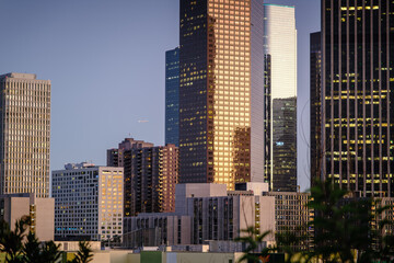 Night view of the skyline of Los Angeles, California, USA © Chenxiaoyang