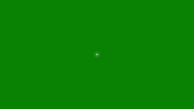 Star twinkling for festive holiday event , white cartoon, flat, vector, doodles style stars blinking on green background,Alpha channel. Alpha cloud of cosmic shining dust . 4k video